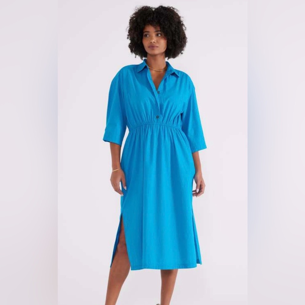 Ética Anthropologie 100% Organic Cotton Tina Shirt Dress